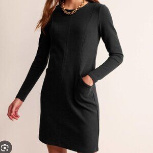 Boden Ellen Ottoman Dress Black - US 8R